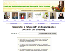 Tablet Screenshot of inaturopath.org